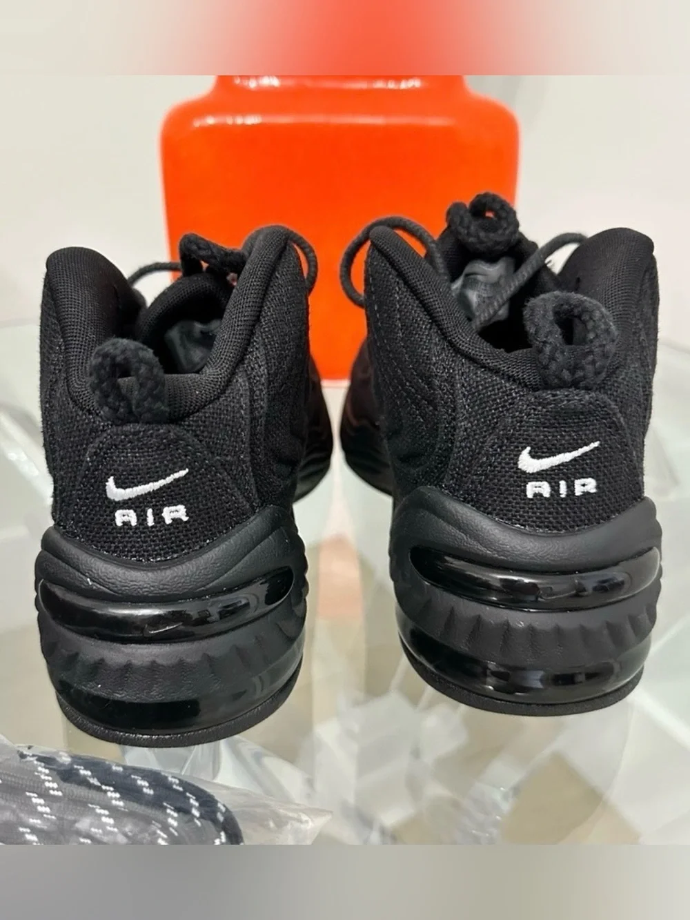 Stussy x Nike Air Penny 2 Black Sneakers SZ 6M 7.5W Athleisure NWOT Retail $200